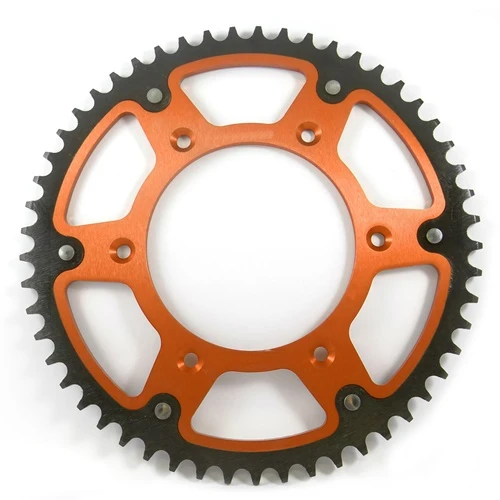 X-Race orange rear sprocket - 42 teeth - pitch 525 | CHT | stock pitch