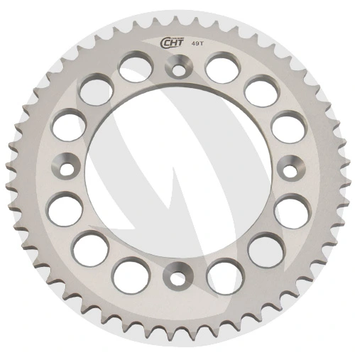 E silver rear sprocket - 58 teeth - pitch 420 | CHT | stock pitch