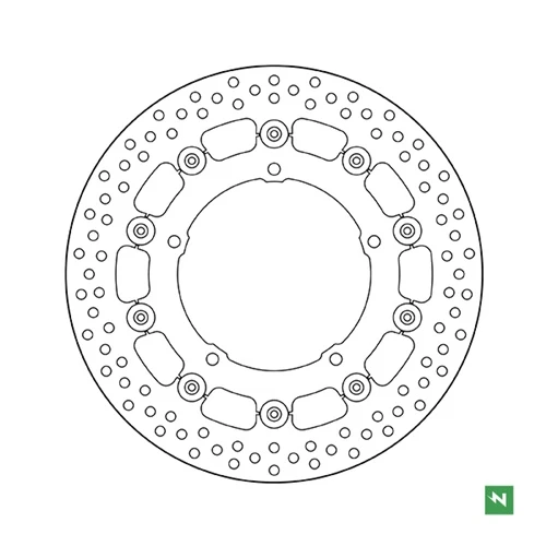 Floating brake disc EFR | Newfren | front