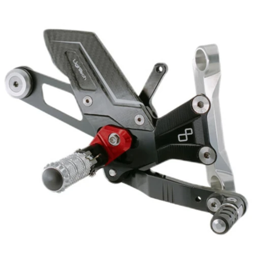 Couple of R version adjustable rearsets and double gear | Lightech