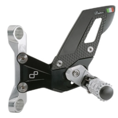 Couple of adjustable rearsets with pliable footpeg and double gear | Lightech