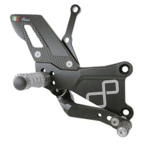 Couple of Track Use adjustable rearsets with fixed footpeg and double gear | Lightech