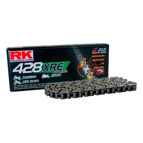 428XRE gray chain - 142 links - pitch 428 | RK | stock pitch