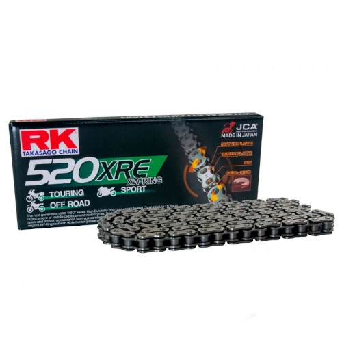 Catena 520XRE 108 maglie grigia - passo 520 | RK | passo ristretto racing