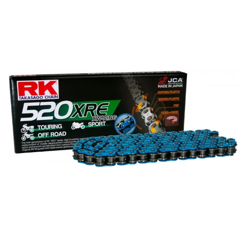520XRE blue chain - 120 links - pitch 520 | RK | racing pitch