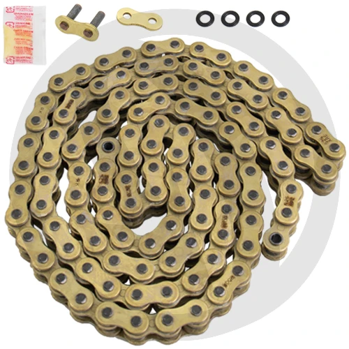 525XRE gold chain - 112 links - pitch 525 | RK | stock pitch