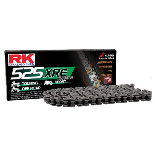 525XRE gray chain - 112 links - pitch 525 | RK | stock pitch