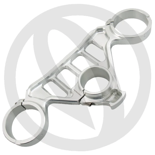 Silver top triple clamp | Melotti Racing