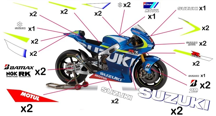 Motogp decals on sale graphics kit