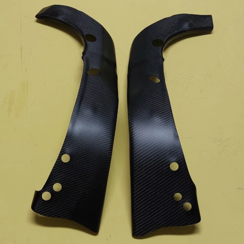 Couple of frame guards | glossy plain carbon