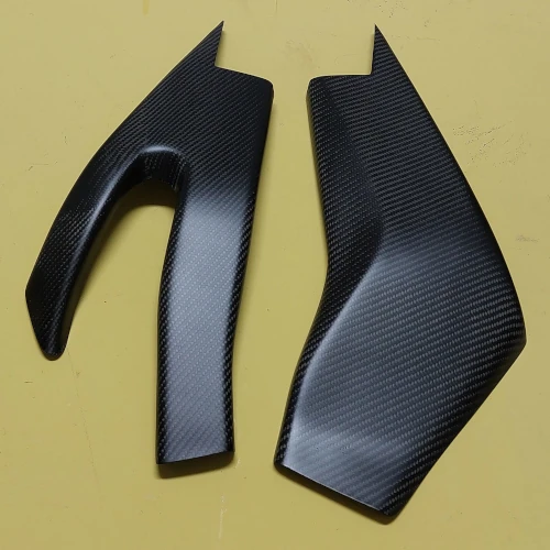 Couple of swingarm guards | glossy plain carbon