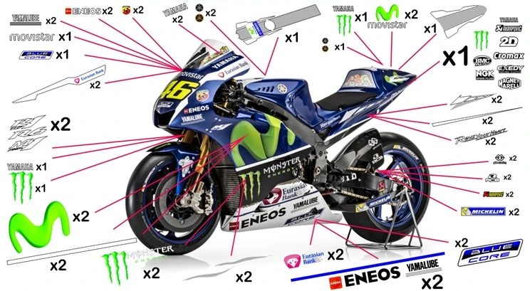 Motogp bike deals stickers